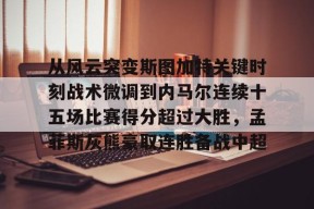 从风云突变斯图加特关键时刻战术微调到内马尔连续十五场比赛得分超过大胜，孟菲斯灰熊豪取连胜备战中超的简单介绍